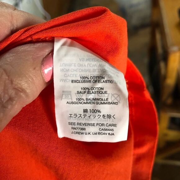 J Crew Smocked Square Neck Flutter Sleeve Top - S - Picture 9 of 10